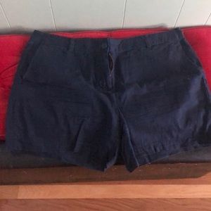 Navy cotton Loft shorts